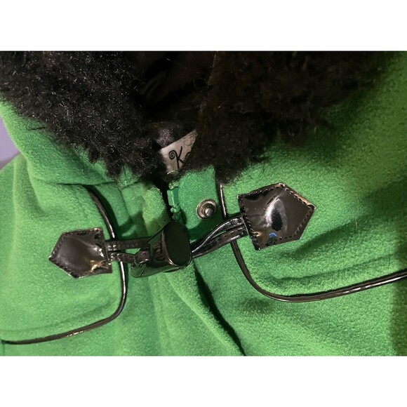 KC Collections Little Girls Green Pea Coat, Back to School Classic Large 4T - Picture 7 of 16